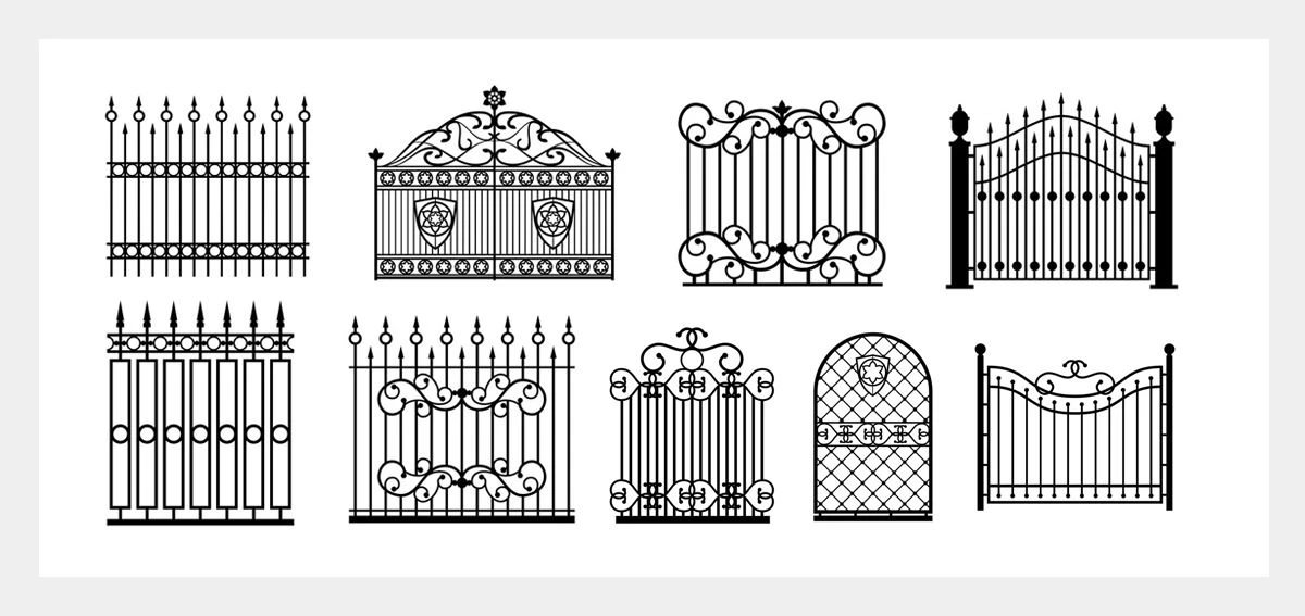 Decorative wroght iron gates-3 Decorative wroght iron gates-3