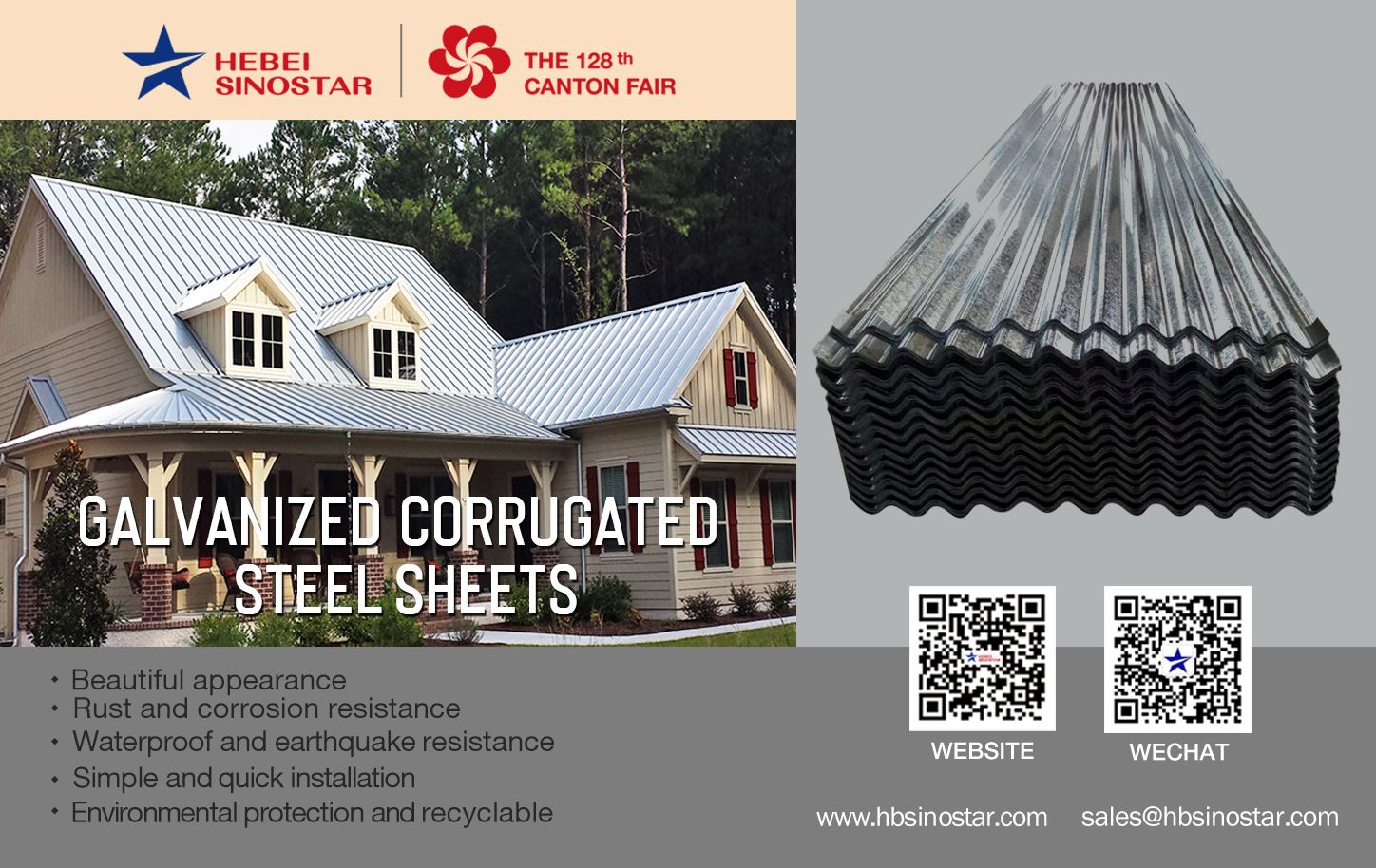 corrugated galvanized steel sheet -Hebei Sinostar-4 corrugated galvanized steel sheet -Hebei Sinostar-4