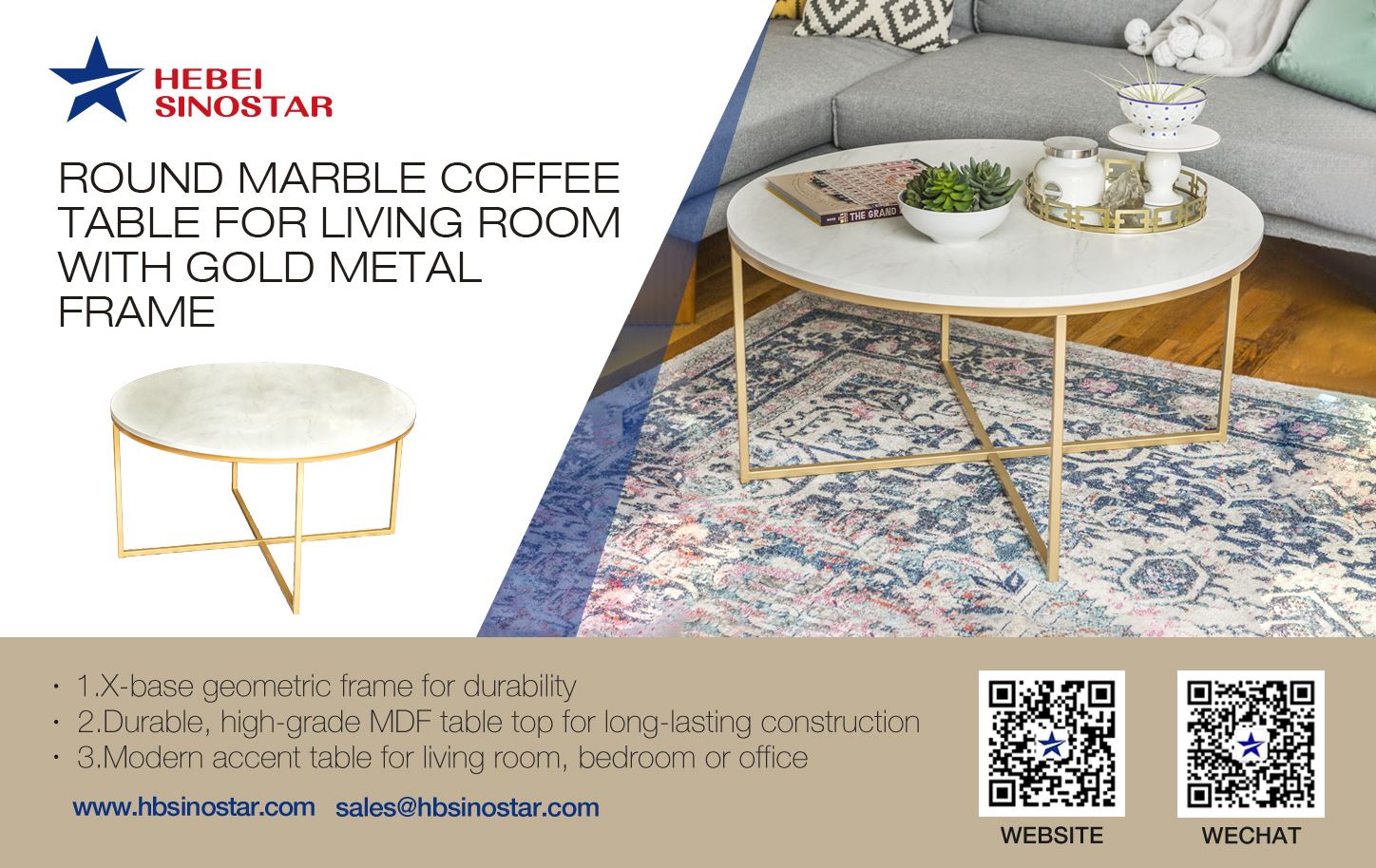 Round Marble Coffee Table for Living Room hbsinostar3 Round Marble Coffee Table for Living Room hbsinostar3